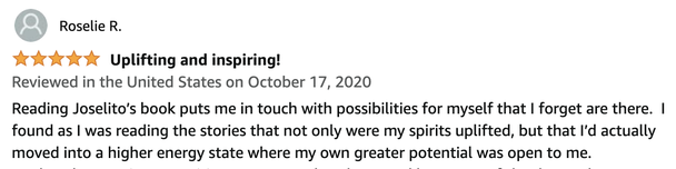 Cropped screenshot of an Amazon review.